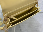 DIOR MY 24 TOP HANDLE BAG LIGHT YELLOW LAMBSKIN