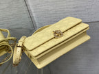 DIOR MISS TOP HANDLE 24CM LIME LAMBSKIN