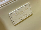 DIOR MY 24 TOP HANDLE BAG LIGHT YELLOW LAMBSKIN