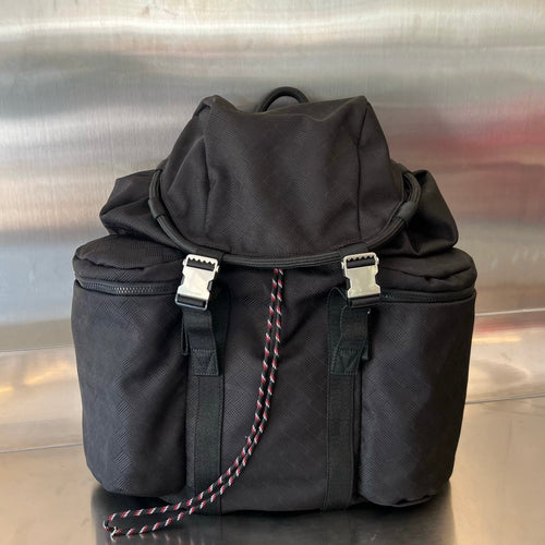 Bottega Veneta ALTO 42 BACKPACK IN BLACK FABRIC