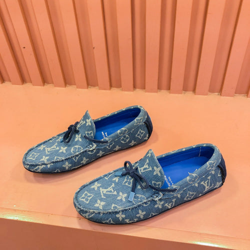 Louis Vuitton LOAFER IN BLUE MONOGRAM DENIM WITH BOW