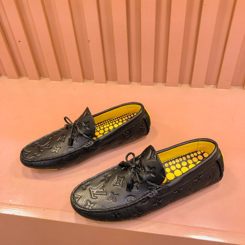 Louis Vuitton LOAFER IN BLACK EMBOSSED CALFSKIN