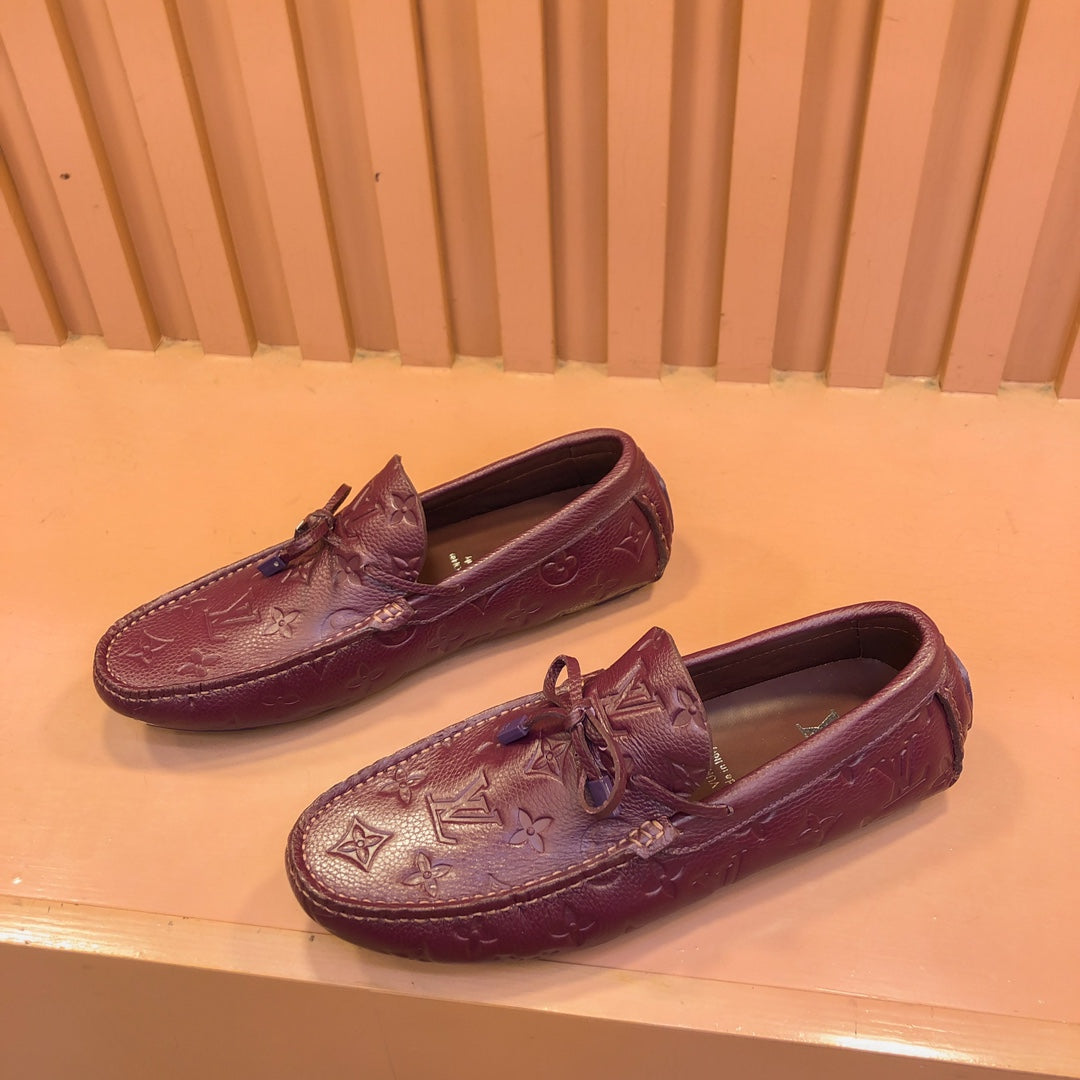 Louis Vuitton LOAFER IN JAM PURPLE EMBOSSED CALFSKIN