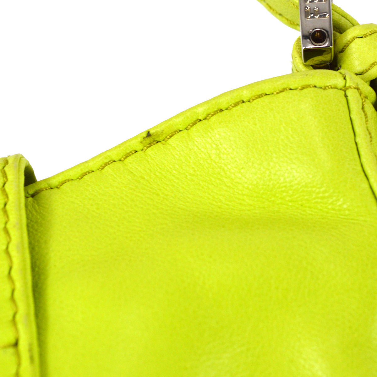 Fendi Light Green Lambskin Mini Handbag