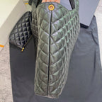 Saint Laurent ICARE MAXI 58 SHOPPING BAG BLACK QUILTED LAMBSKIN