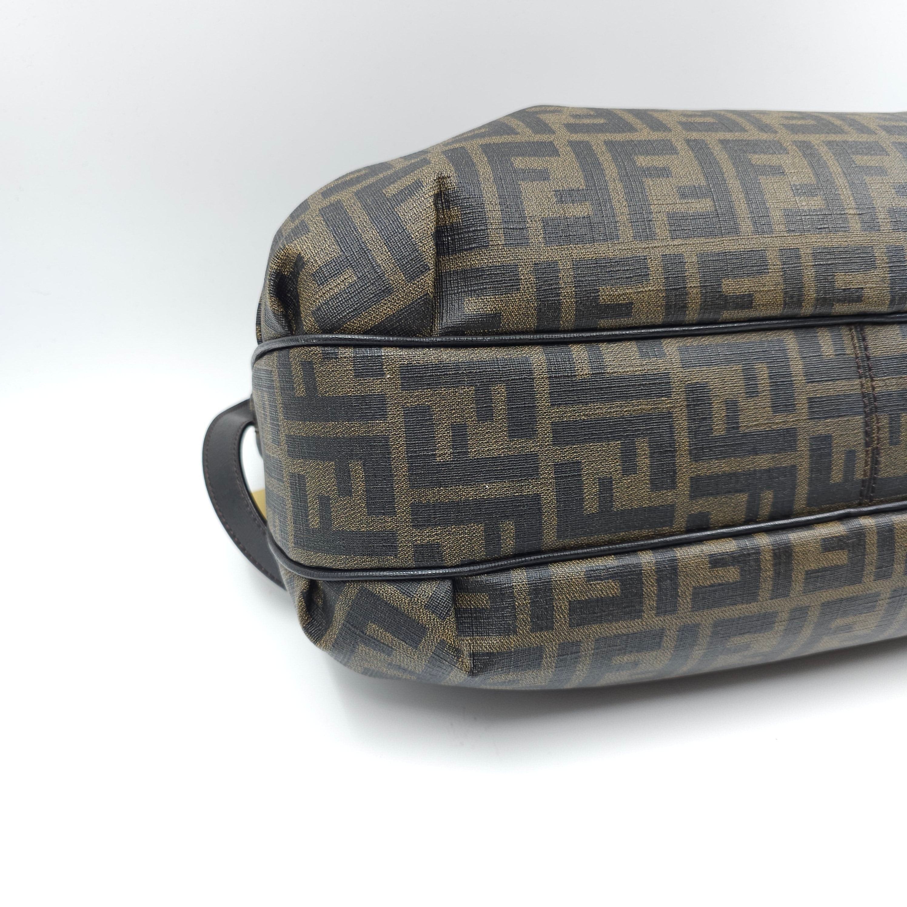 Fendi Brown Zucca Coated Cavas Tote Bag TWS