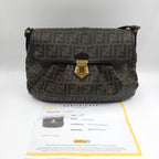 Fendi Brown Zucca Coated Cavas Tote Bag TWS