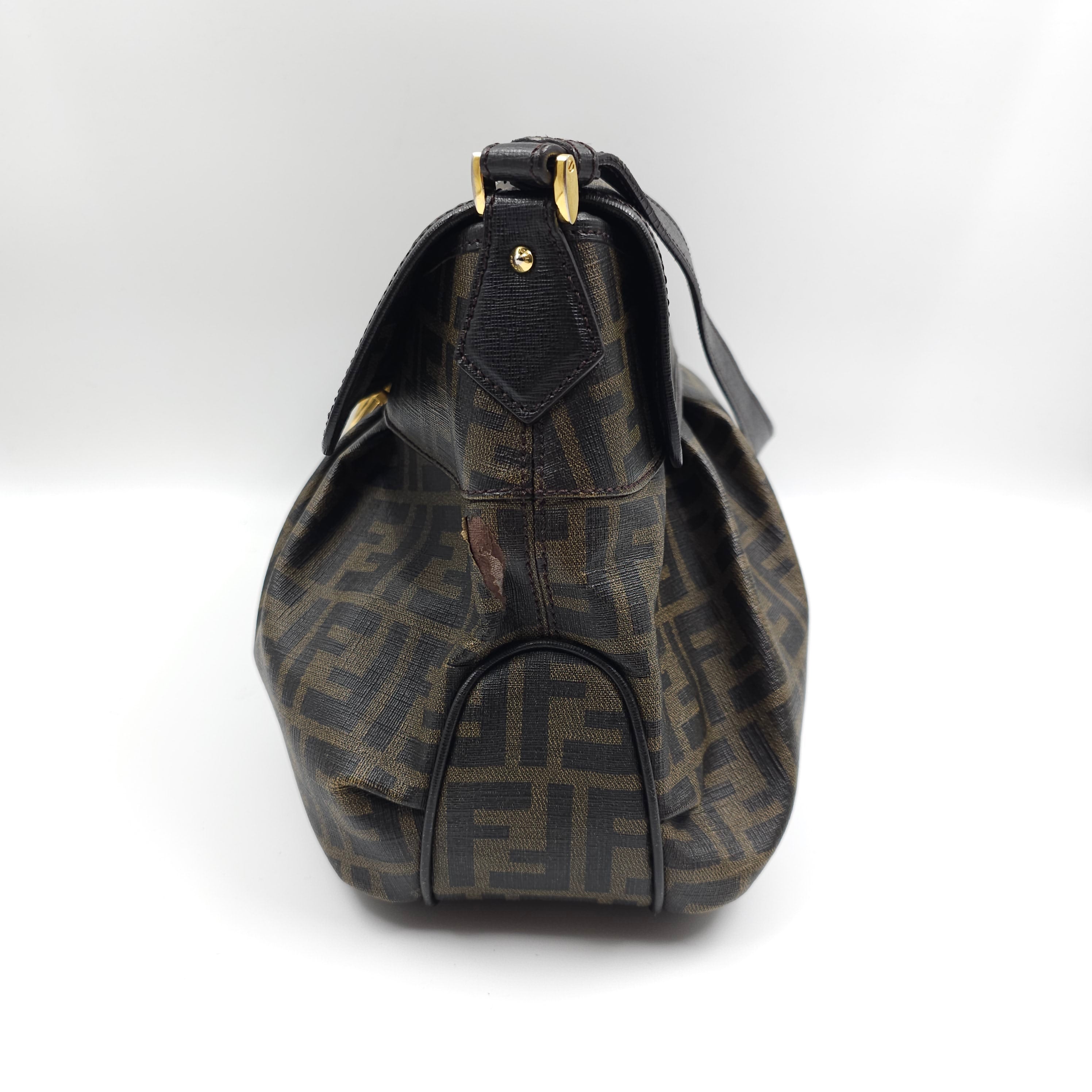 Fendi Brown Zucca Coated Cavas Tote Bag TWS