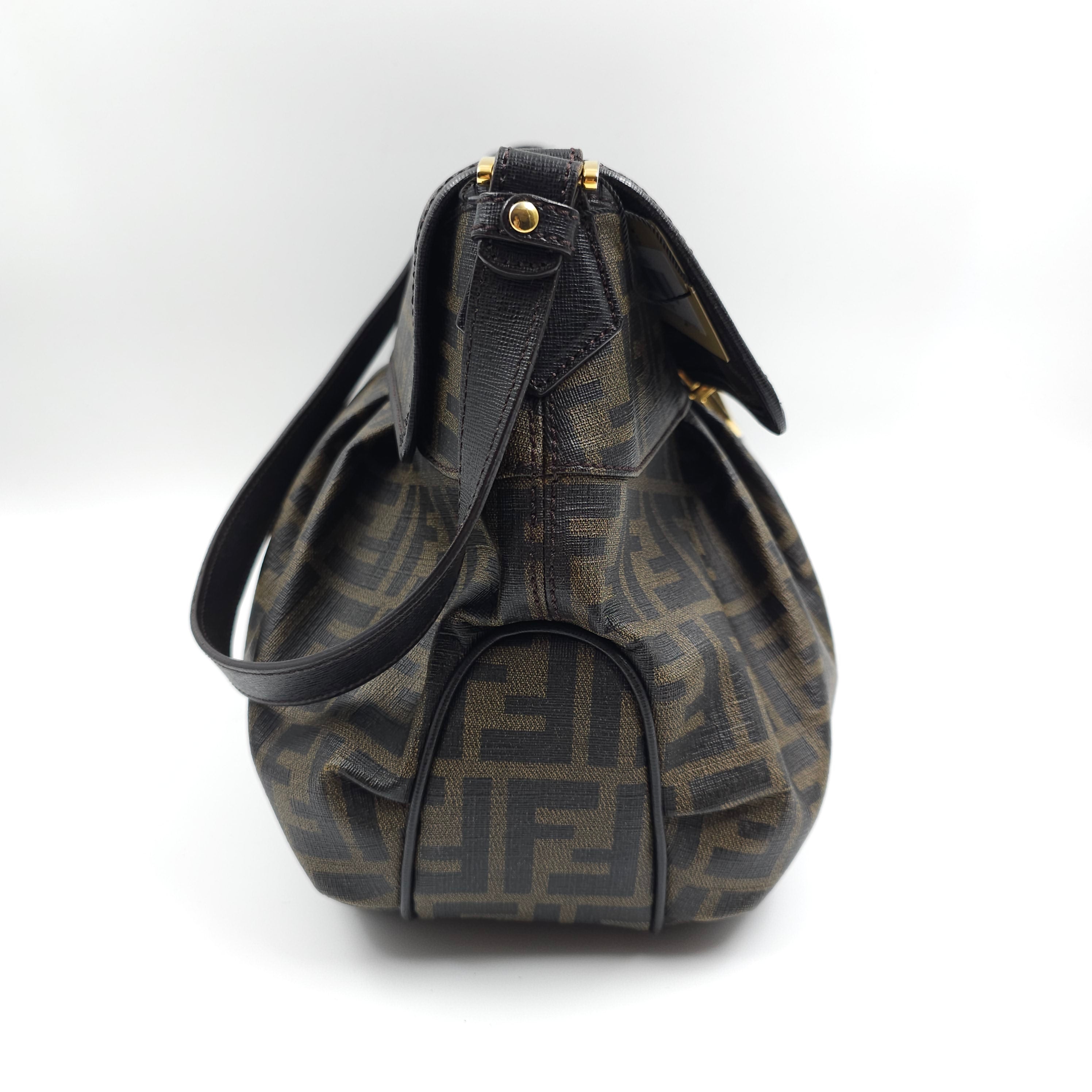 Fendi Brown Zucca Coated Cavas Tote Bag TWS