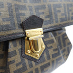 Fendi Brown Zucca Coated Cavas Tote Bag TWS