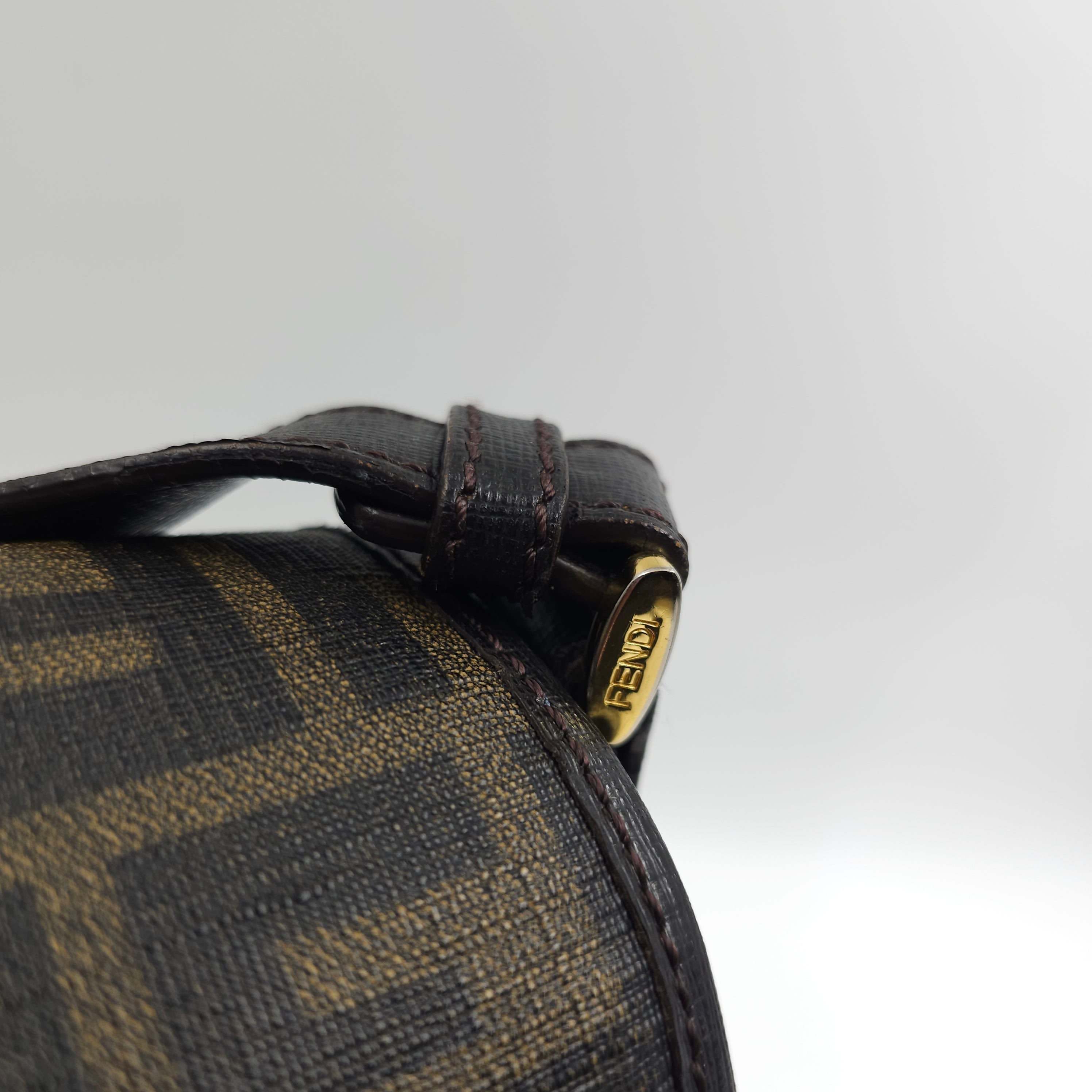 Fendi Brown Zucca Coated Cavas Tote Bag TWS