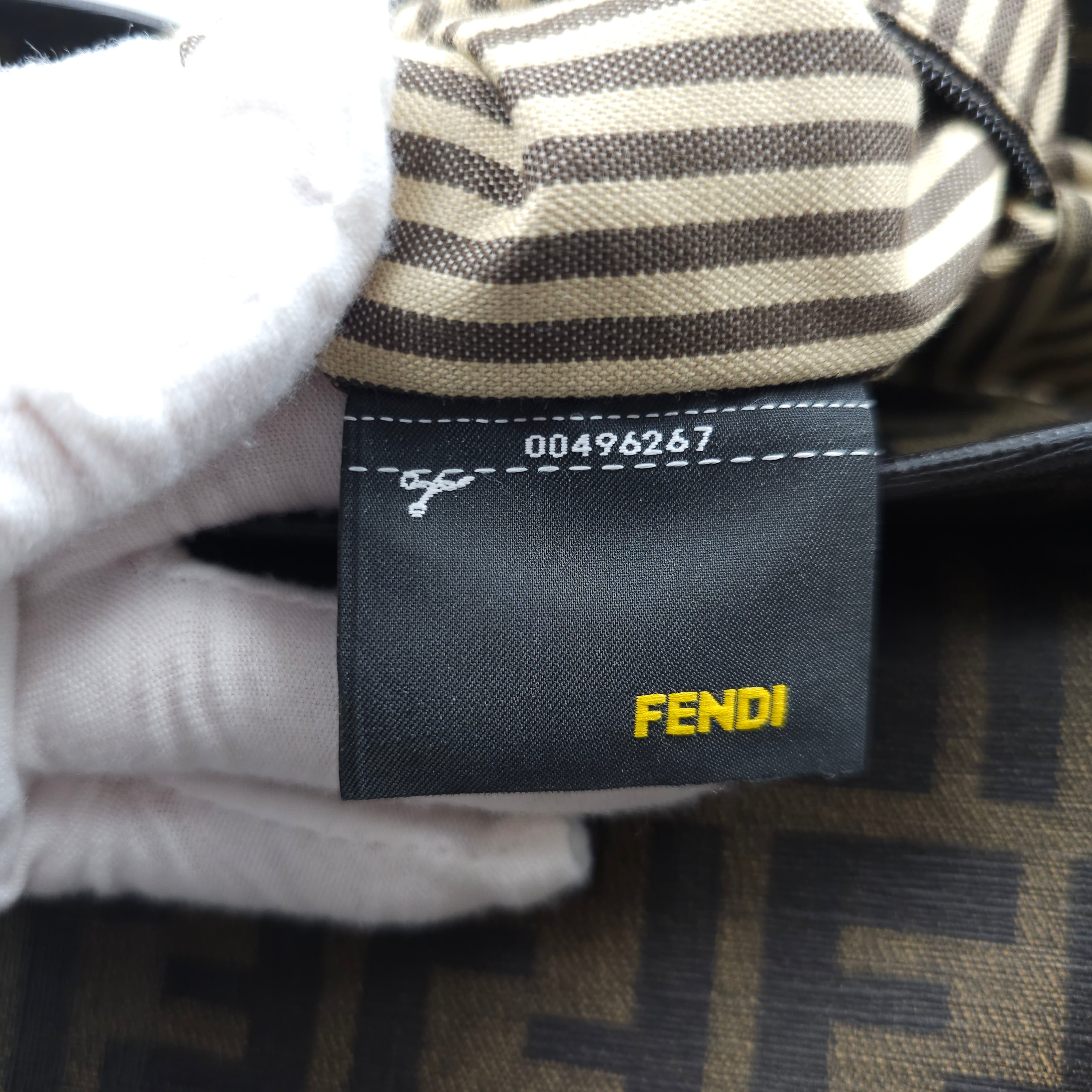 Fendi Brown Zucca Coated Cavas Tote Bag TWS