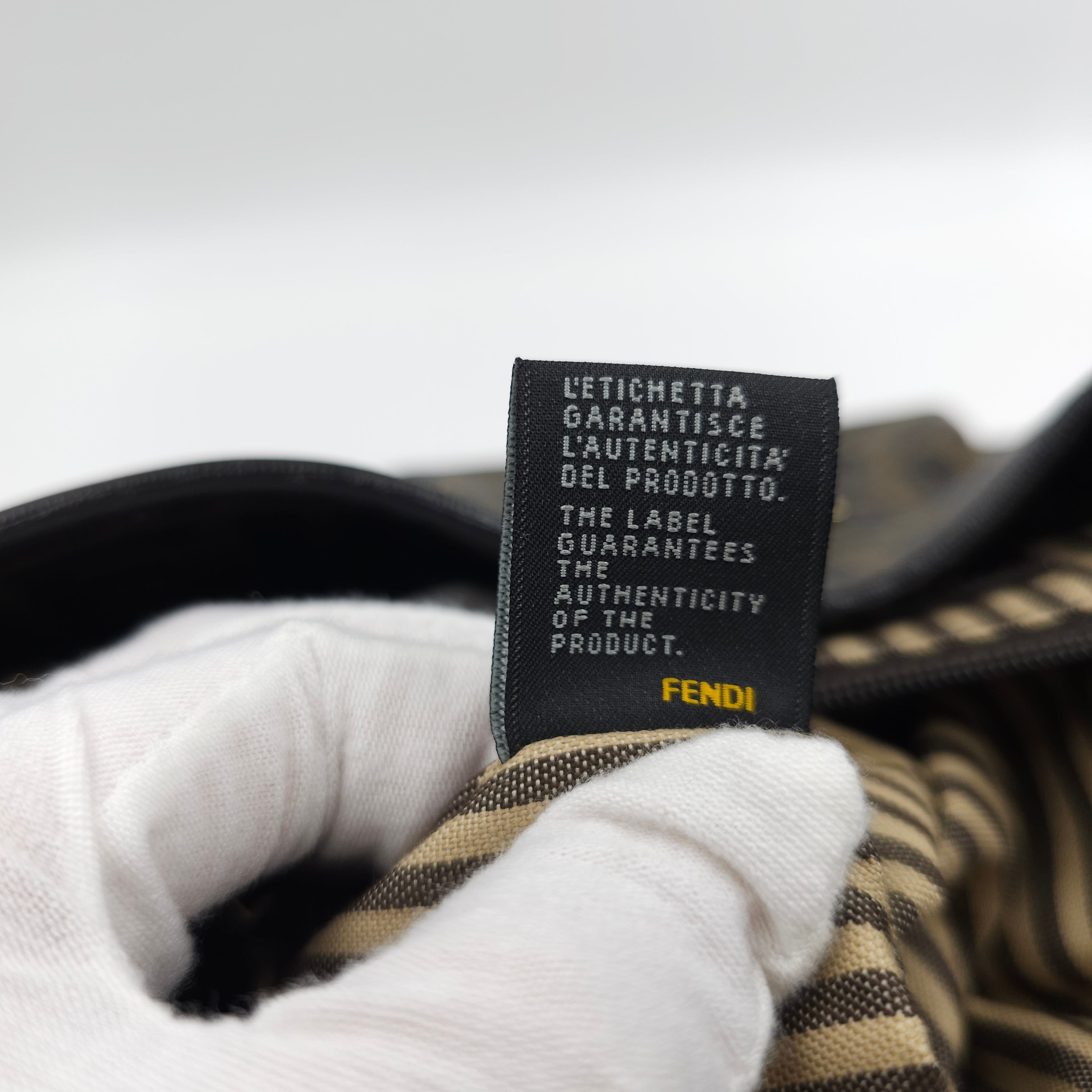 Fendi Brown Zucca Coated Cavas Tote Bag TWS