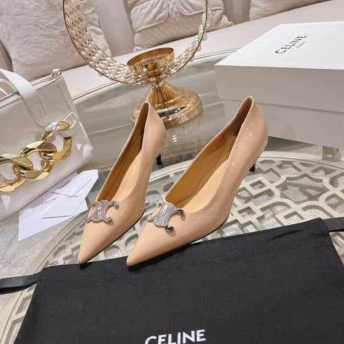 Celine HIGH-HEELS 5 CM IN SEPIA TAN CALFSKIN