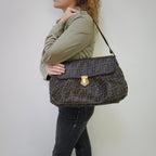 Fendi Brown Zucca Coated Cavas Tote Bag TWS