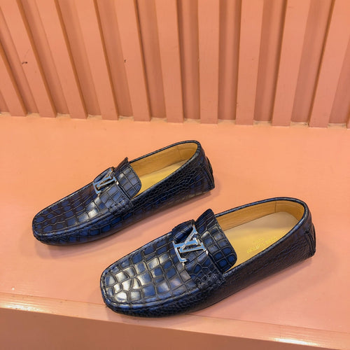 Louis Vuitton LOAFER IN NAVY BLUE DAMIER CALFSKIN