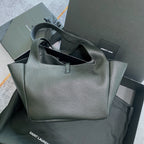 Saint Laurent BEA HOBO 50 GRAINED BLACK LEATHER