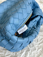 Bottega Veneta mini jodie 28 blue lambskin