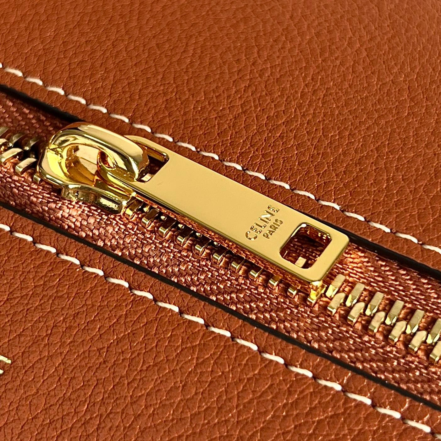 Celine UNDERARM BAG 34 SOFT TAN BROWN CALFSKIN