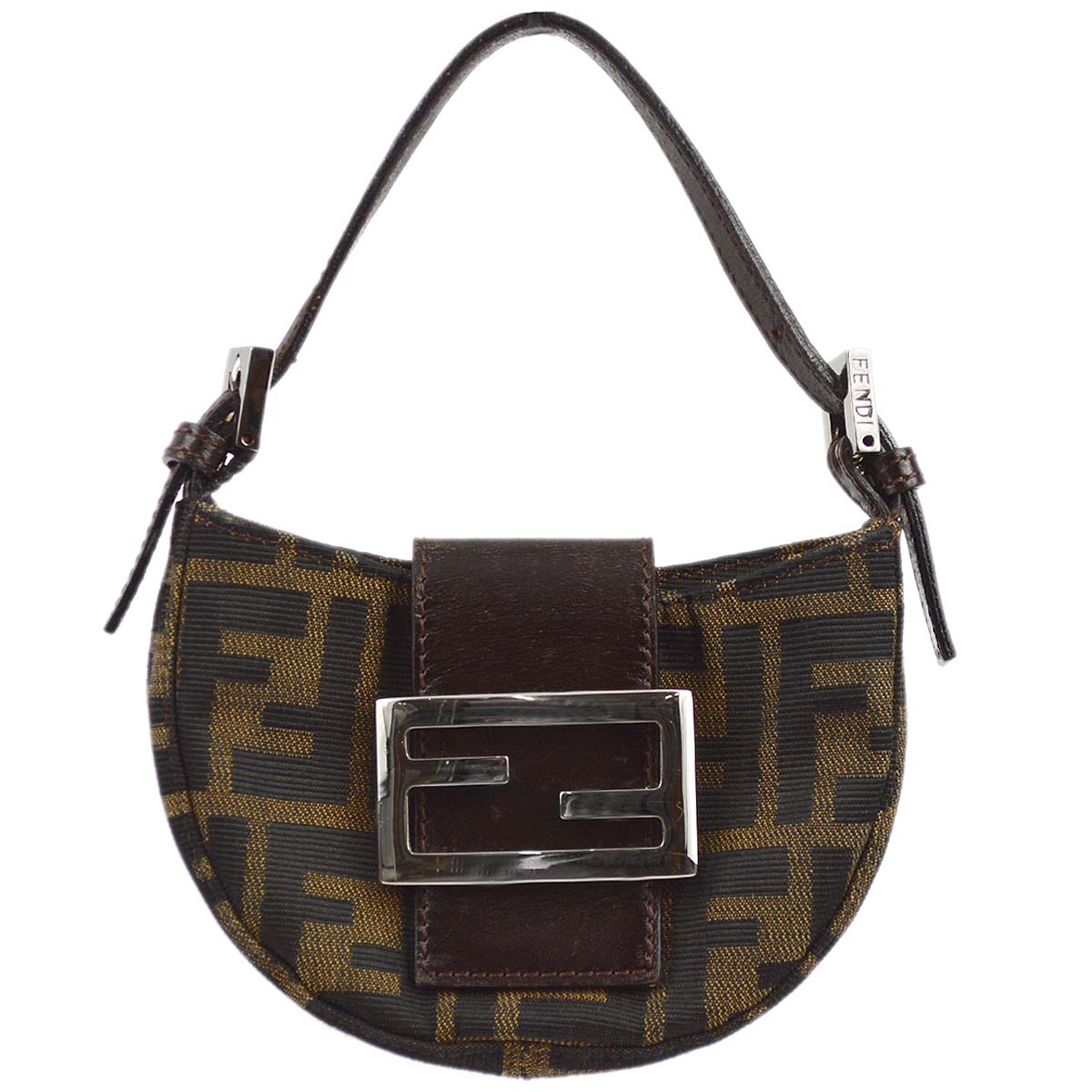 Fendi Brown Zucca Micro Handbag