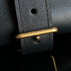 Celine TRIOMPHE 37 BLACK SOFT CALFSKIN HANDBAG