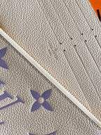 Louis Vuitton FELICIE POCHETTE 21 POUCH WHITE PURPLE MONOGRAM CANVAS