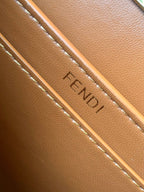 FENDI Peekaboo ISeeU Petite 20 Bag Tan Lambskin Ghw