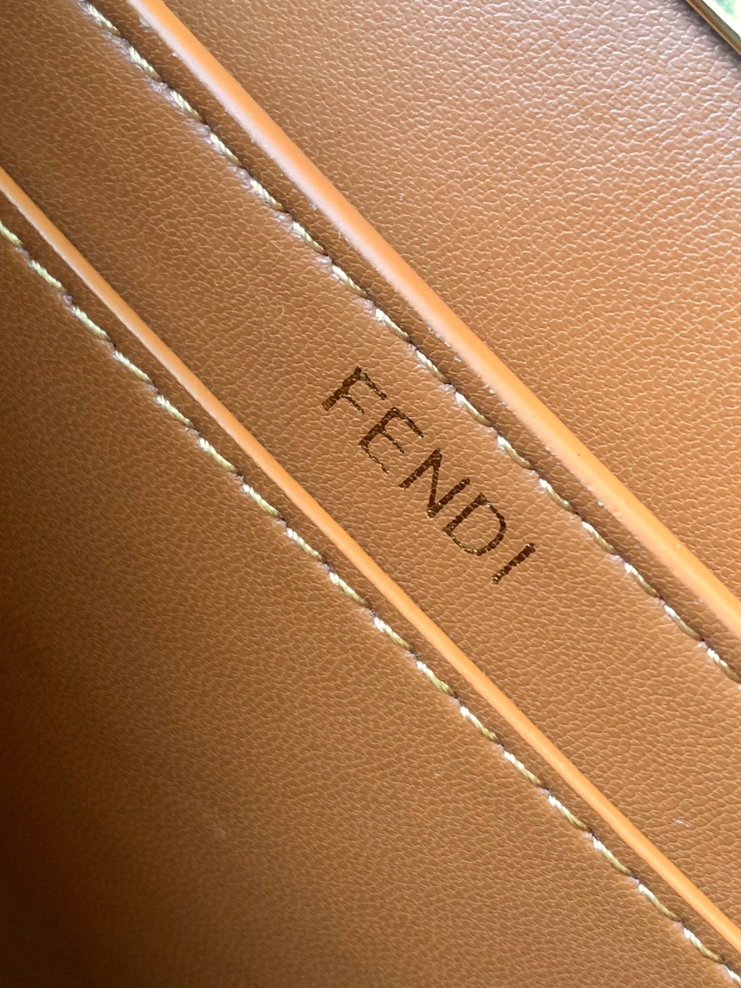 FENDI Peekaboo ISeeU Petite 20 Bag Tan Lambskin Ghw