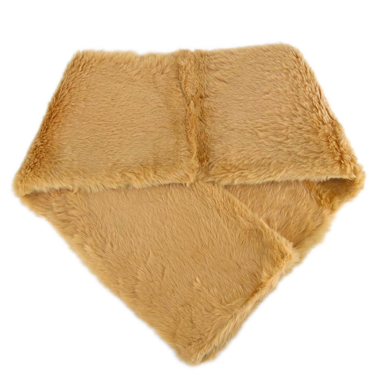 Christian Dior Beige Fur Scarf Stole Small New