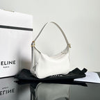 Celine MINI SOFT 19 CALFSKIN HANDBAG WHITE