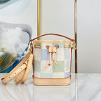 Louis Vuitton NANO NOÉ 16 IN PISTACHIO DAMIER GIANT CANVAS GOLD HARDWARE