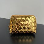 Bottega Veneta INTRECCIATO 16 BAG IN GOLDEN LAMBSKIN