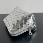 Bottega Veneta INTRECCIATO 16 BAG IN SILVER LAMBSKIN