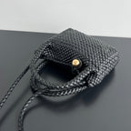 Bottega Veneta MINI TOSCA 20 IN BLACK CALFSKIN