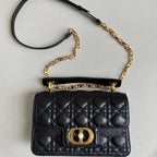 DIOR MINI JOLIE 22 BAG BLACK CALFSKIN