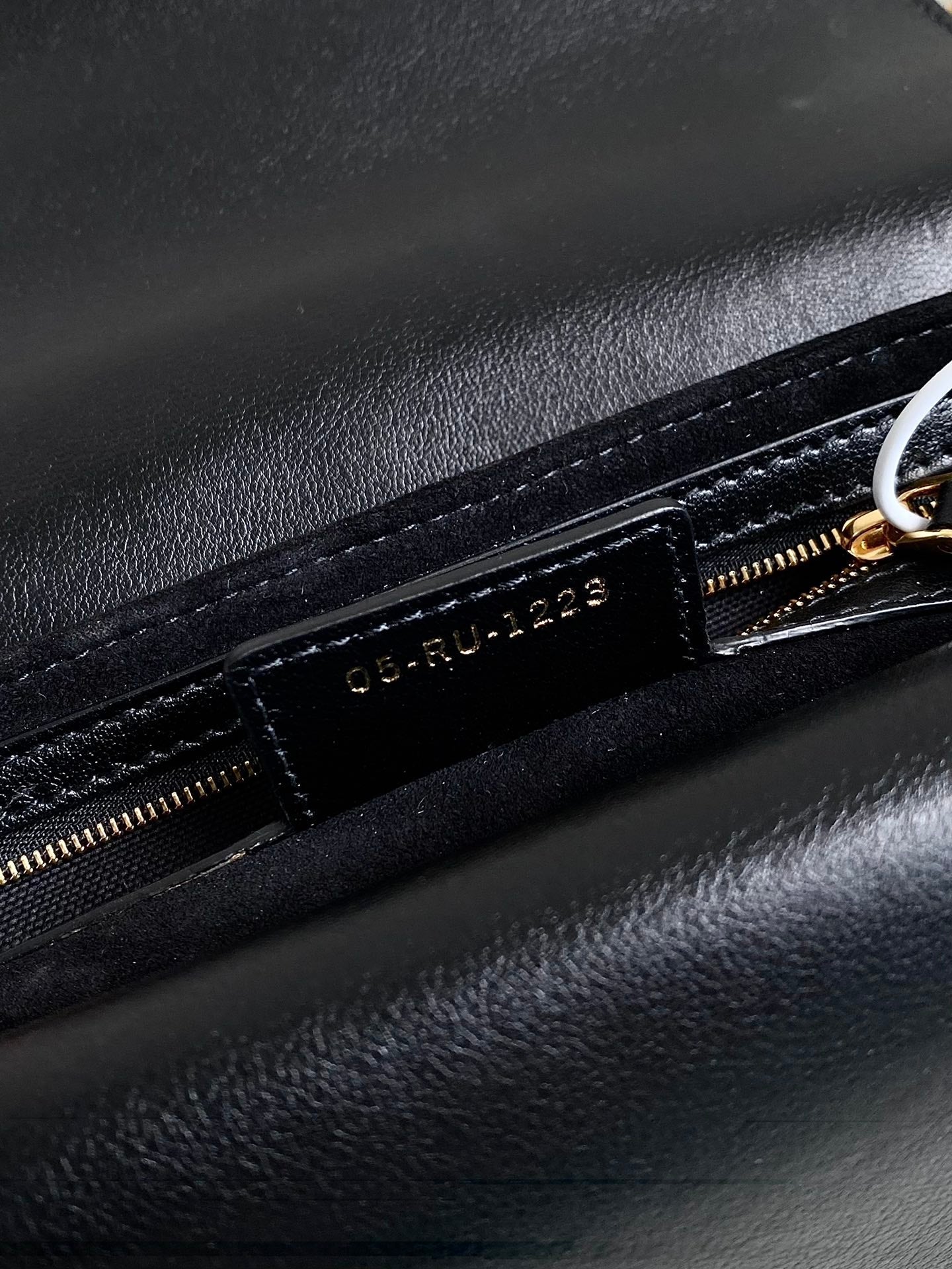 DIOR MINI JOLIE 22 BAG BLACK CALFSKIN