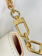 Louis Vuitton WALLET ON CHAIN IVY 23 IN WHITE PINK MONOGRAM EMPREINTE LEATHER