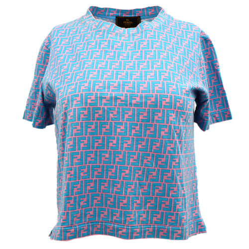 Fendi T-shirt Light Blue #44