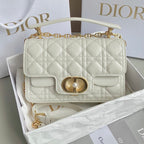 DIOR MINI JOLIE 22 BAG WHITE CALFSKIN