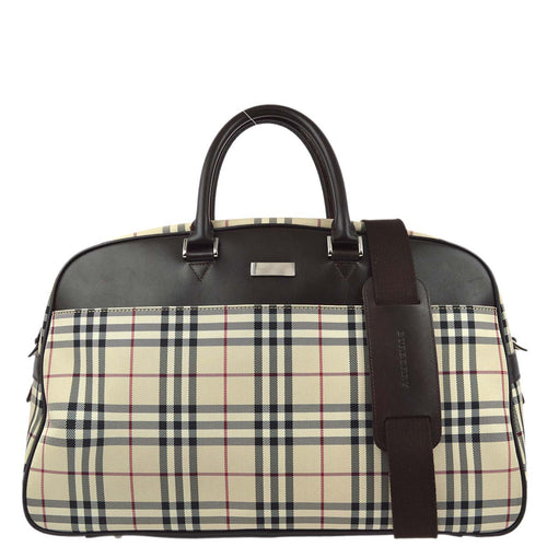 Burberry Check 2way Duffle Shoulder Handbag