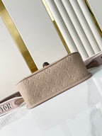 Louis Vuitton DIANE 23 IN TOURTERELLE WHITE MONOGRAM EMPREINTE LEATHER