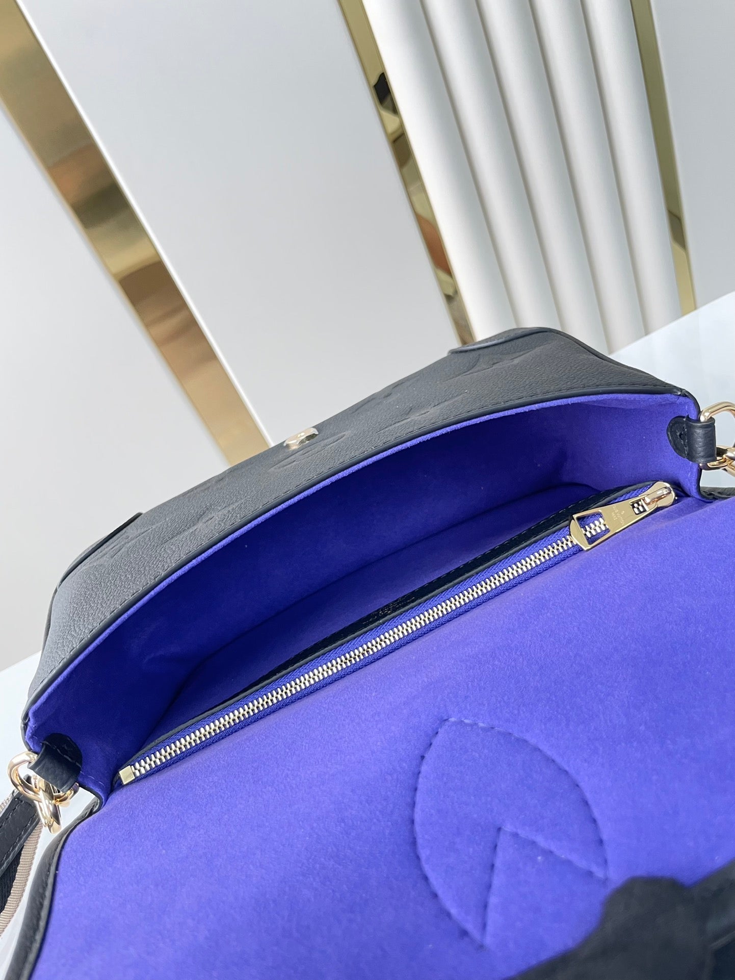 Louis Vuitton DIANE 23 IN BLACK MONOGRAM EMPREINTE LEATHER