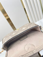 Louis Vuitton NANO DIANE 19 IN TOURTERELLE WHITE MONOGRAM EMPREINTE LEATHER