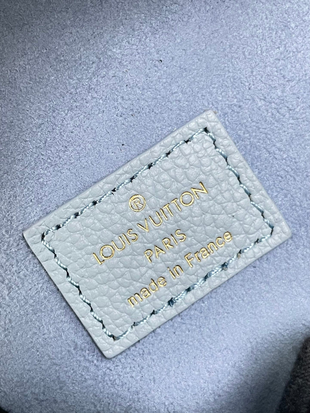 Louis Vuitton NANO DIANE 19 IN BEAU BLUE MONOGRAM EMPREINTE LEATHER