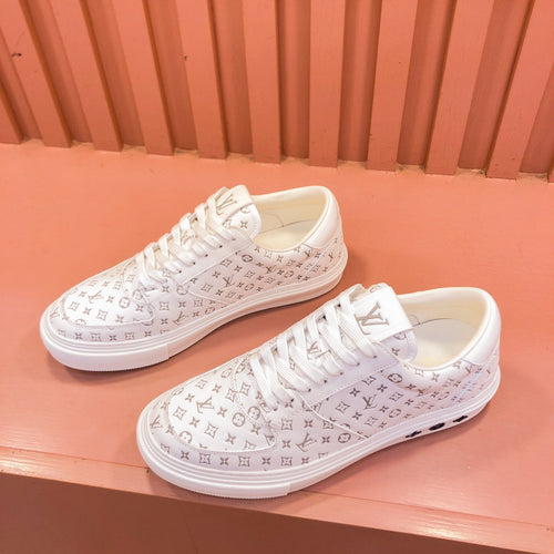 Louis Vuitton TRAINER SNEAKER IN BEIGE MONOGRAM CALFSKIN