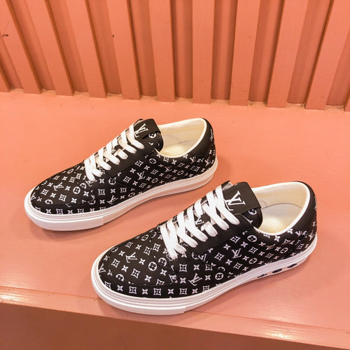 Louis Vuitton TRAINER SNEAKER IN BLACK MONOGRAM CALFSKIN