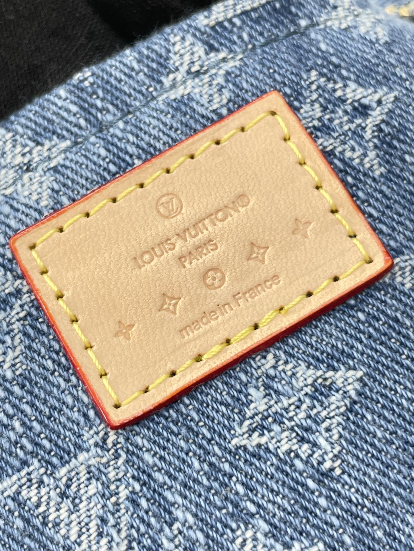 Louis Vuitton CROISSANT 25 IN BLUE MONOGRAM DENIM