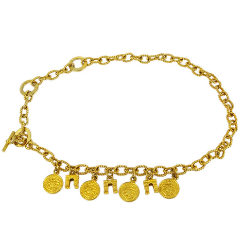 Celine Gold Chain Belt #90 Small New