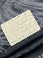 Louis Vuitton TRIO MESSENGER 25 IN CREAM BLUE MONOGRAM SHADOW CALFSKIN
