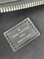 Louis Vuitton SIDE TRUNK 21 IN BLACK MONOGRAM EMBOSSED CALFSKIN SILVER HARDWARE